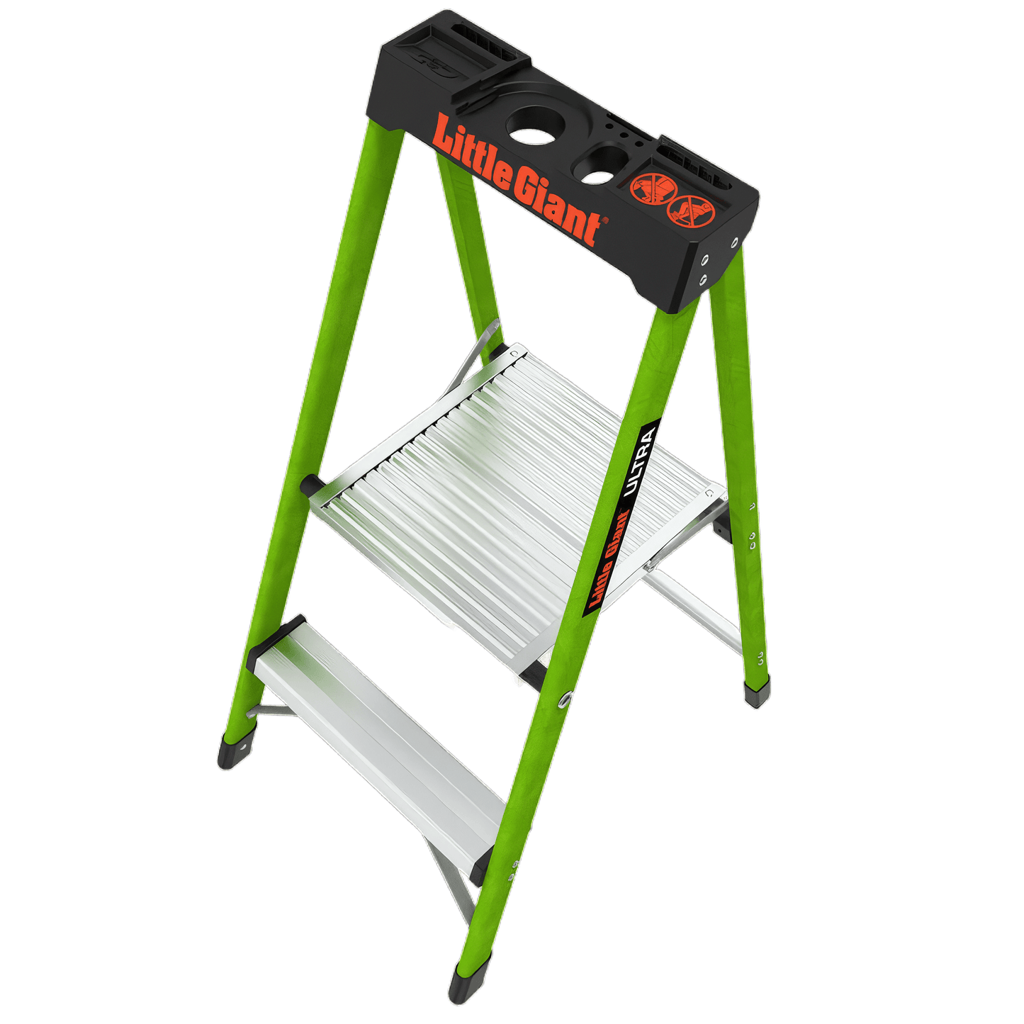 Little Giant MightyLite Fiberglas – Produktfoto – erhältlich bei diegrueneleiter.ch ab 345.00 CHF – Stufen: 2 Stufen