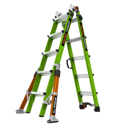 Little Giant Conquest 2.0 Fiberglas als Stehleiter, 4x5 Sprossen, freigestellt