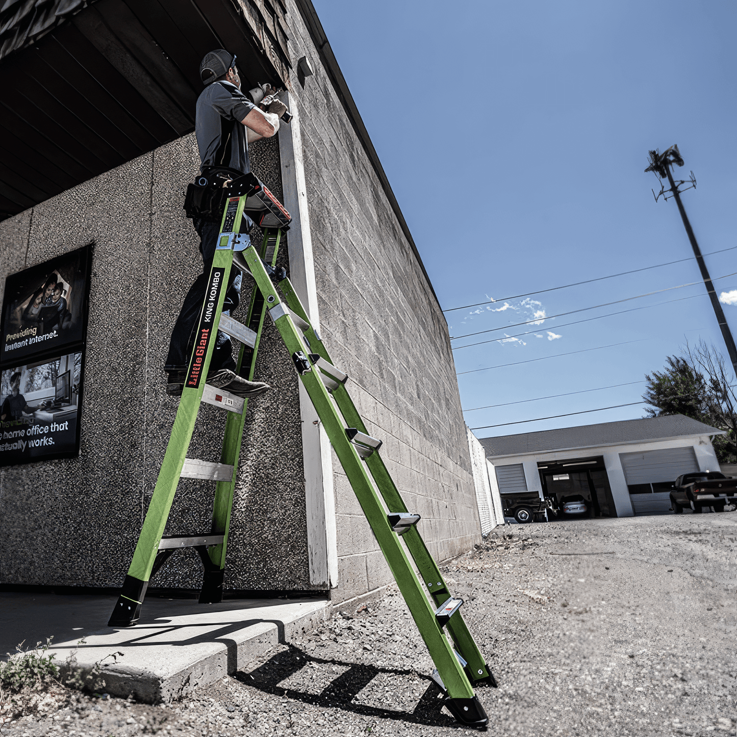 Little Giant King Kombo XT 6+4 – Detailbild – erhältlich bei diegrueneleiter.ch ab 872.80 CHF – Stufen: 6 +4