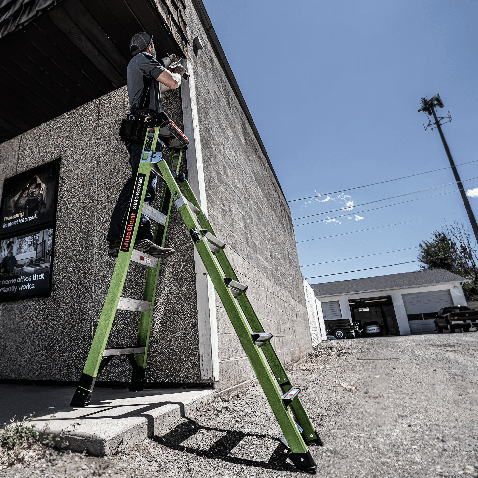 Little Giant King Kombo XT 6+4 – Detailbild – erhältlich bei diegrueneleiter.ch ab 872.80 CHF – Stufen: 6 +4