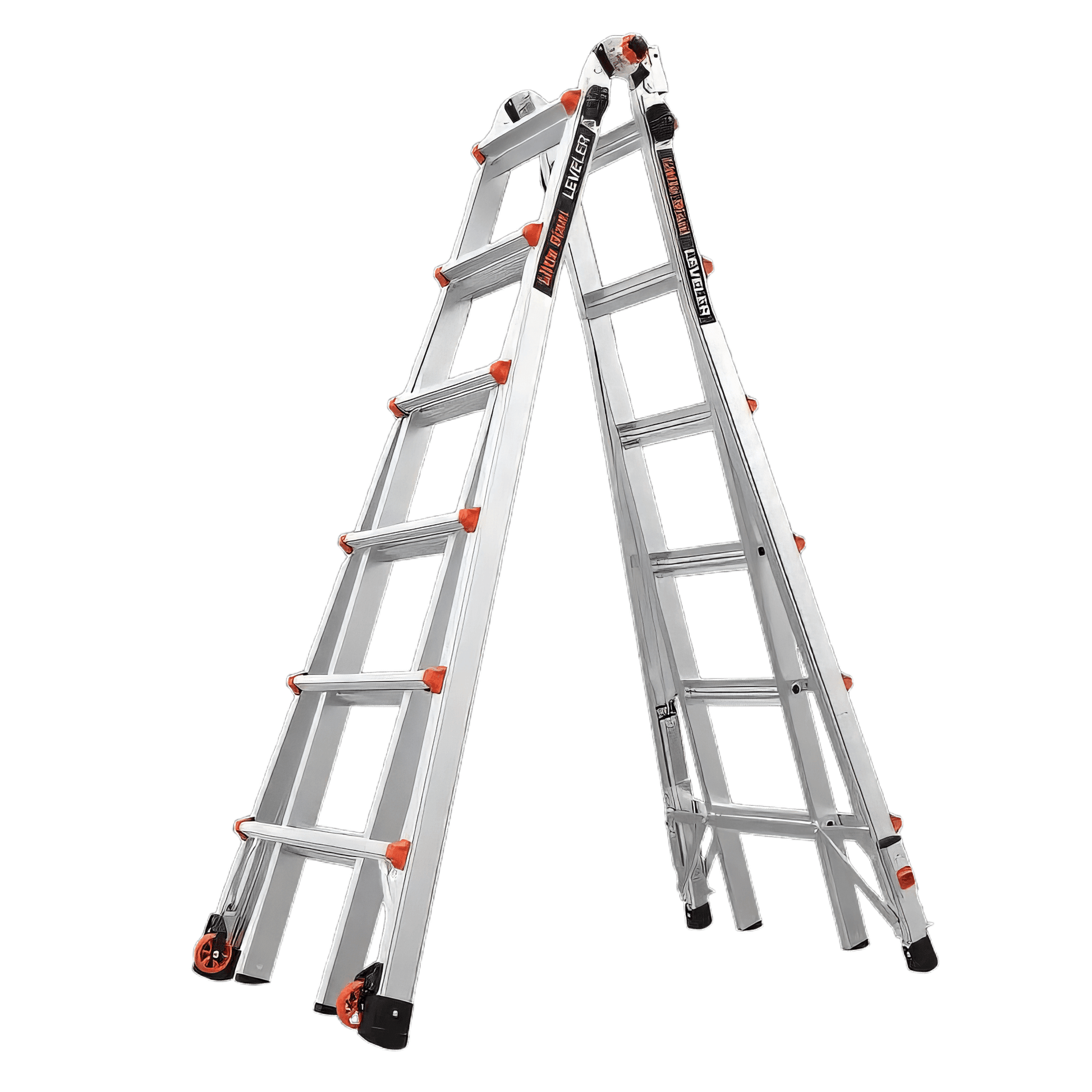 Leveler Aluminium, 4x5 Sprossen, enthalten im Leveler 4x5 Arbeitsplattform-Set mit 2-Person Plank