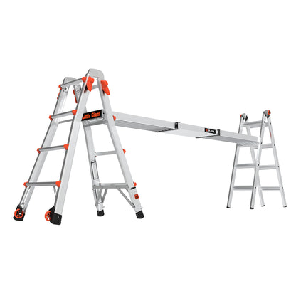 Aufbau aus Leveler Leiter, Trestle Bracket und 2-Person Plank von der Seite
