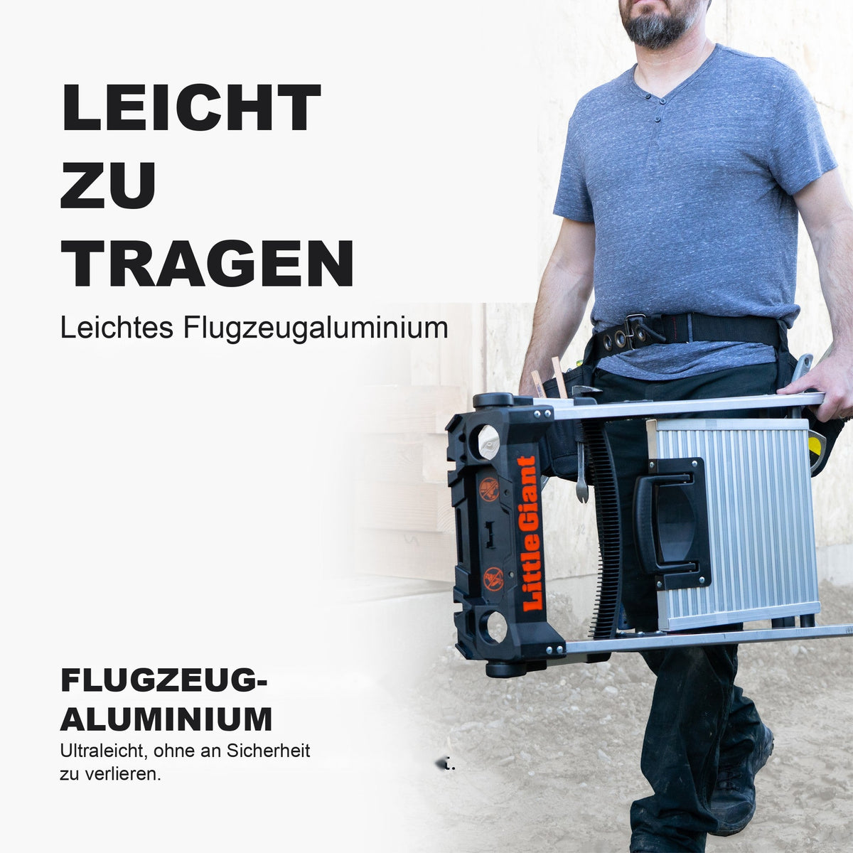 Xtra-Lite Plus: leicht zu tragen, Flugzeugaluminium