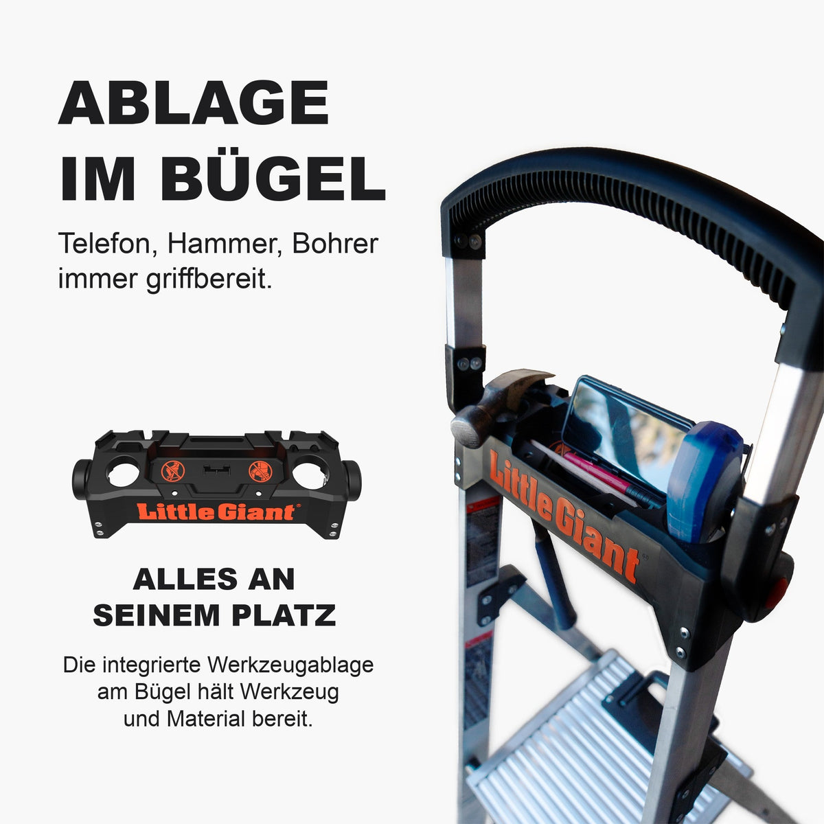 Xtra-Lite Plus: Werkzeugablage im Bügel