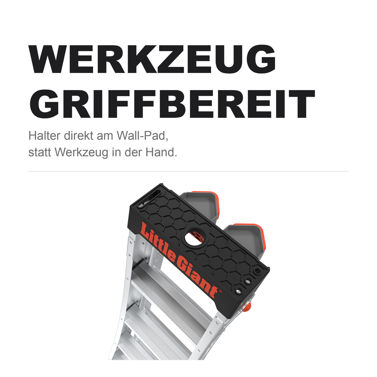 Werkzeughalter am Wall-Pad des King Kombo