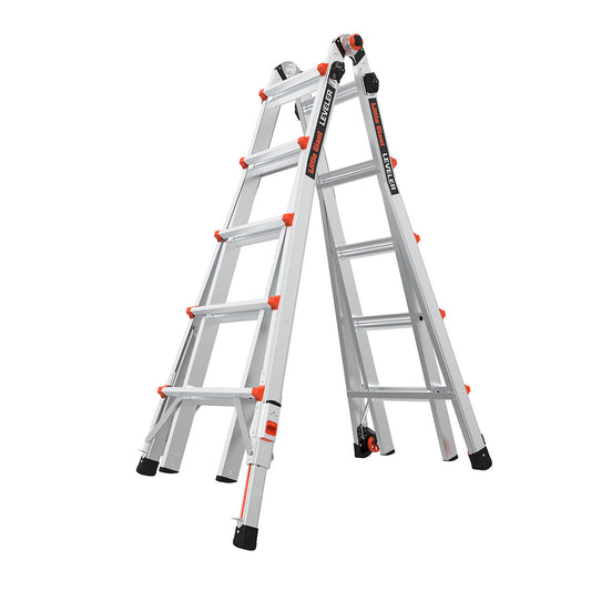 Little Giant Leveler 4x5 Mehrgelenkleiter in A-Stellung, Schrägansicht