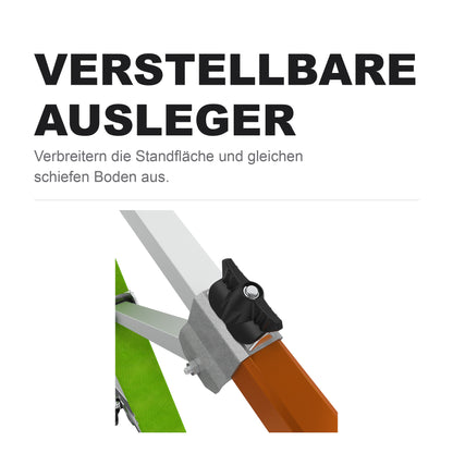 Verstellbarer Ausleger der Safety Cage 2.0 mit Klemmhebel