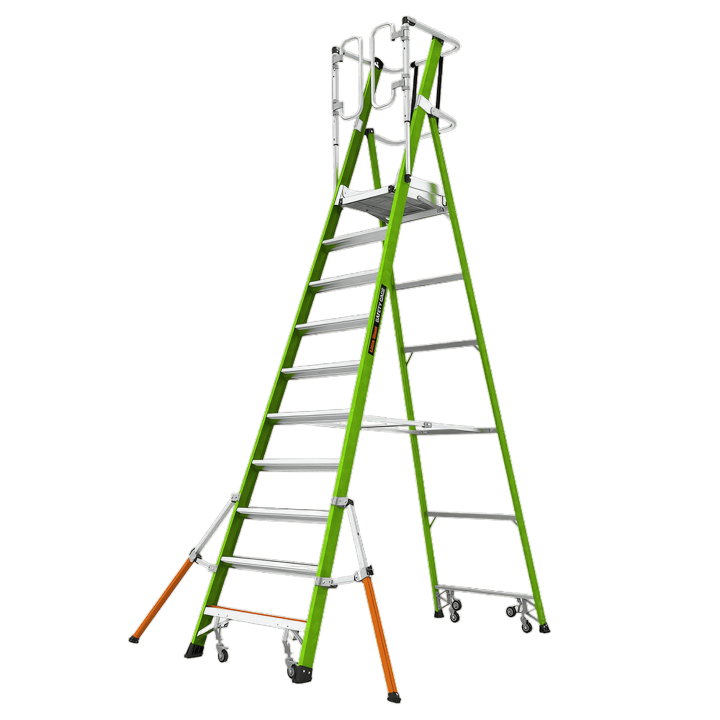 Safety Cage 4' Fiberglass Ladder