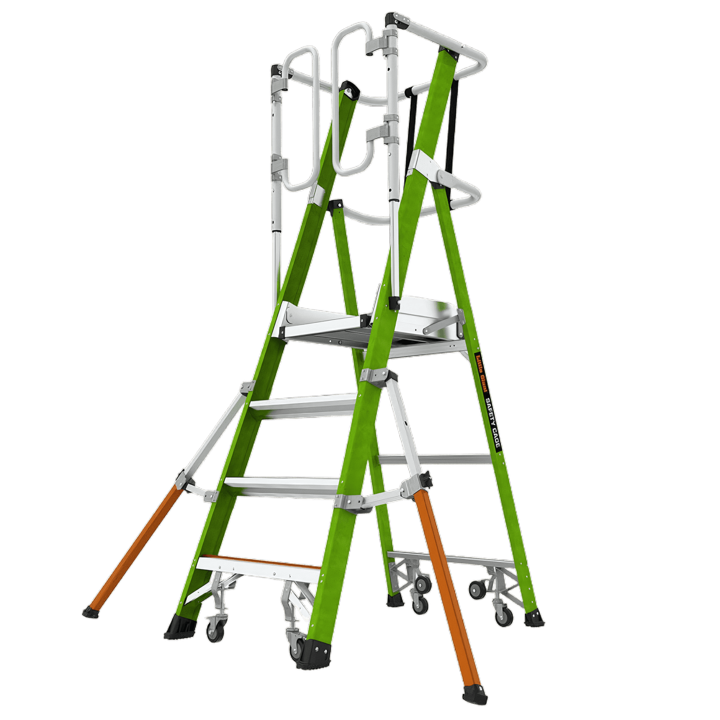 Safety Cage 4' Fiberglass Ladder
