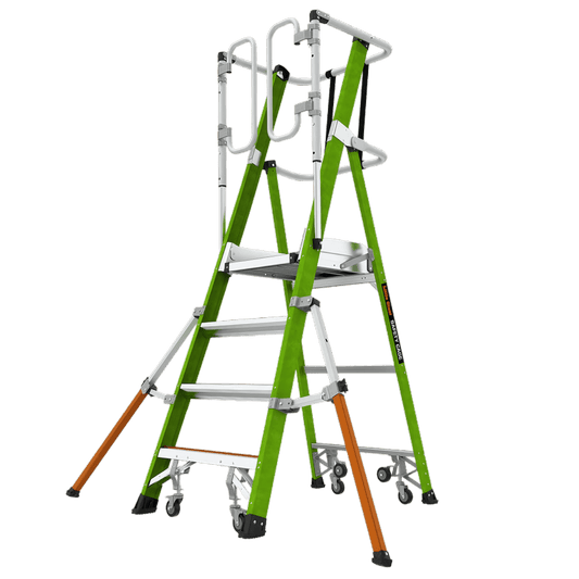 Safety Cage 4' Fiberglass Ladder