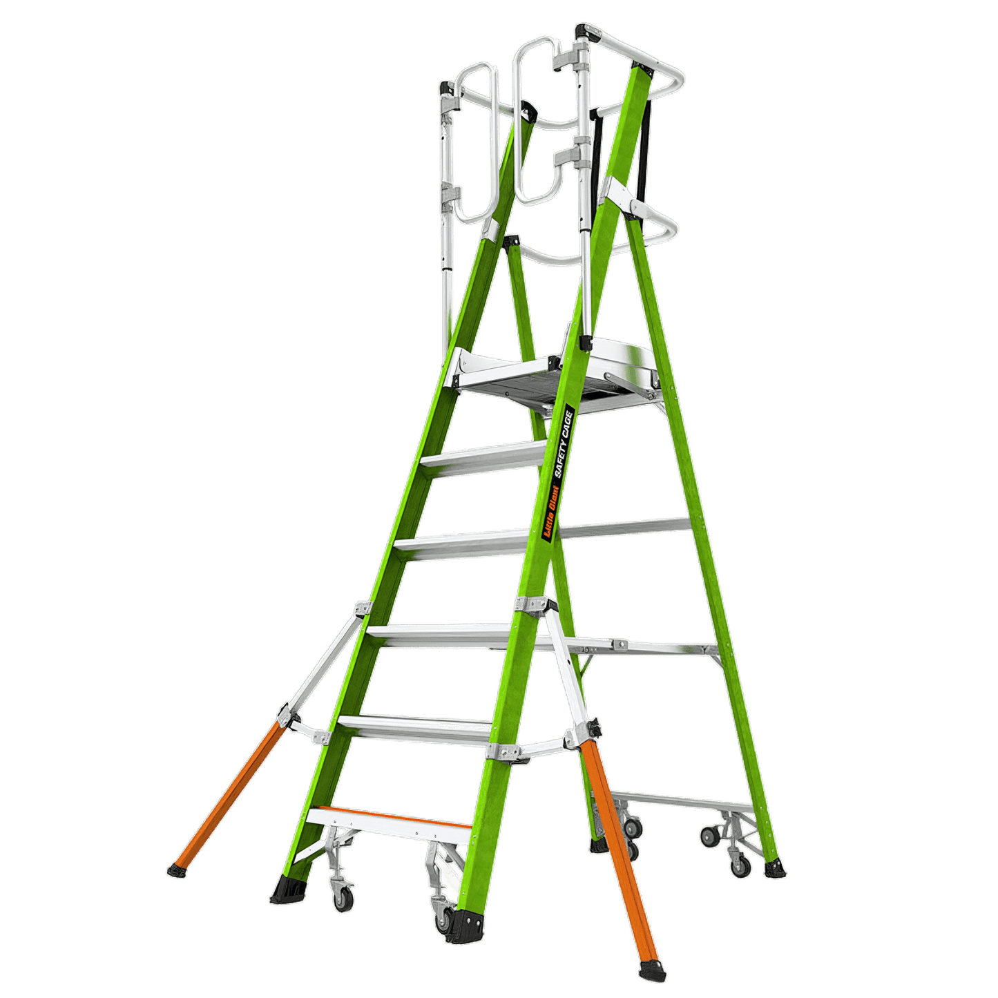 Safety Cage 4' Fiberglass Ladder